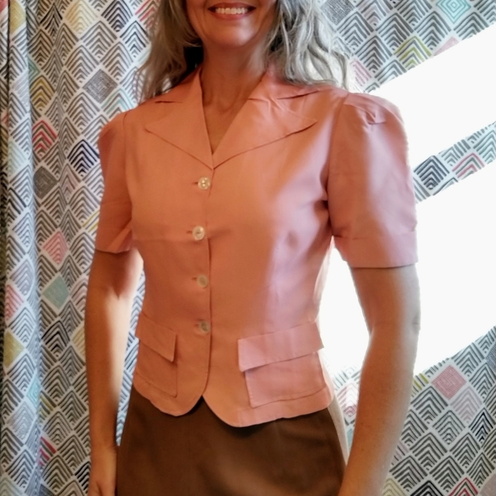 1940's SHORT SLEEVED JACKET top 40's S